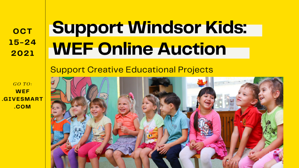 wef online auction for windsor kids