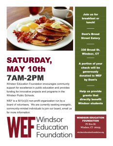 dom's fundraiser for WEF may 10, 2025